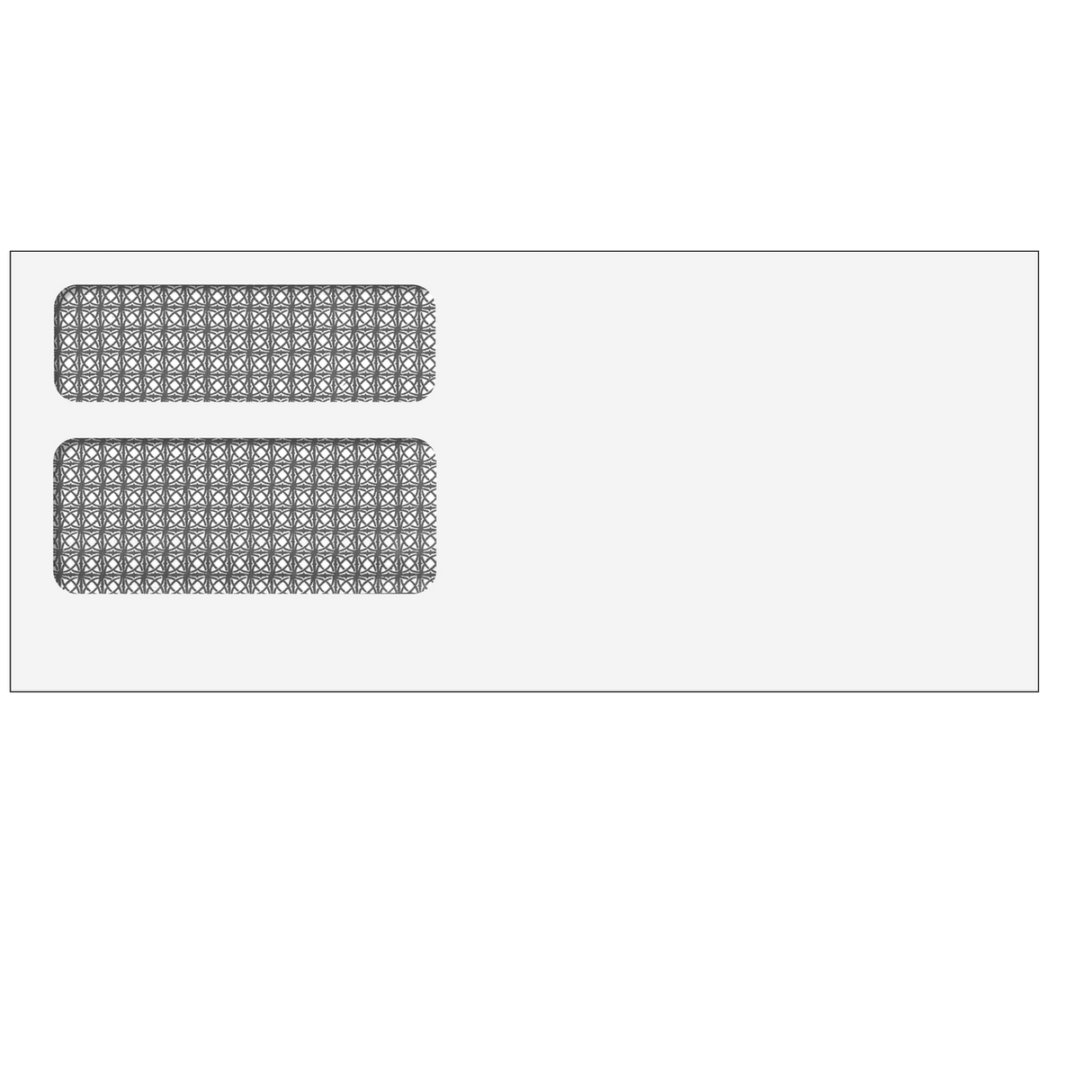 Double Window Envelope (Moisture Seal) 3 3/4 x 8 3/4 -500 Qty business envelope