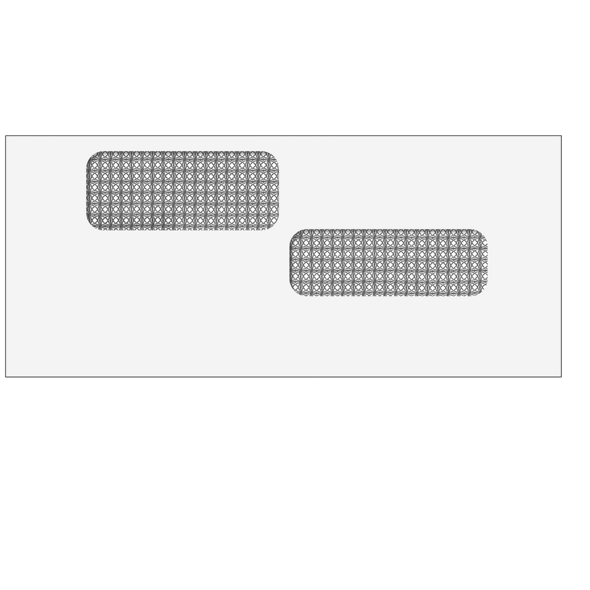 Double Window Envelope (Moisture Seal) 4 1/8 x 9 1/2 -500 Qty business envelope