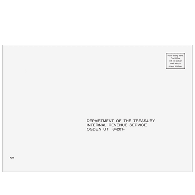 1040, 1065, 1120, & 1120-S Envelope