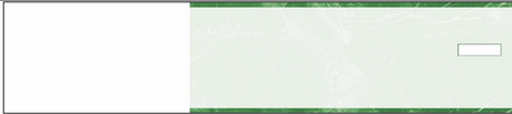 3-On-A-Page Manual Checks - Marble Green