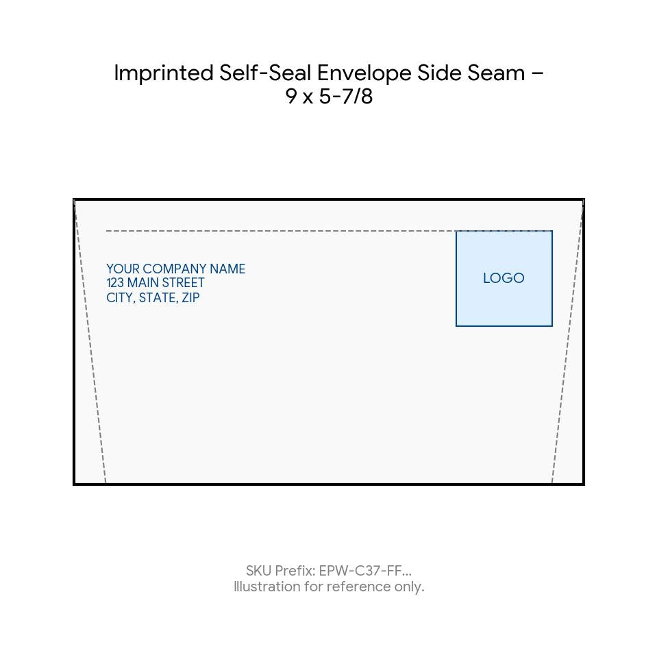 Imprinted Self-Seal Envelope Side Seam – 9 x 5-7/8 product image