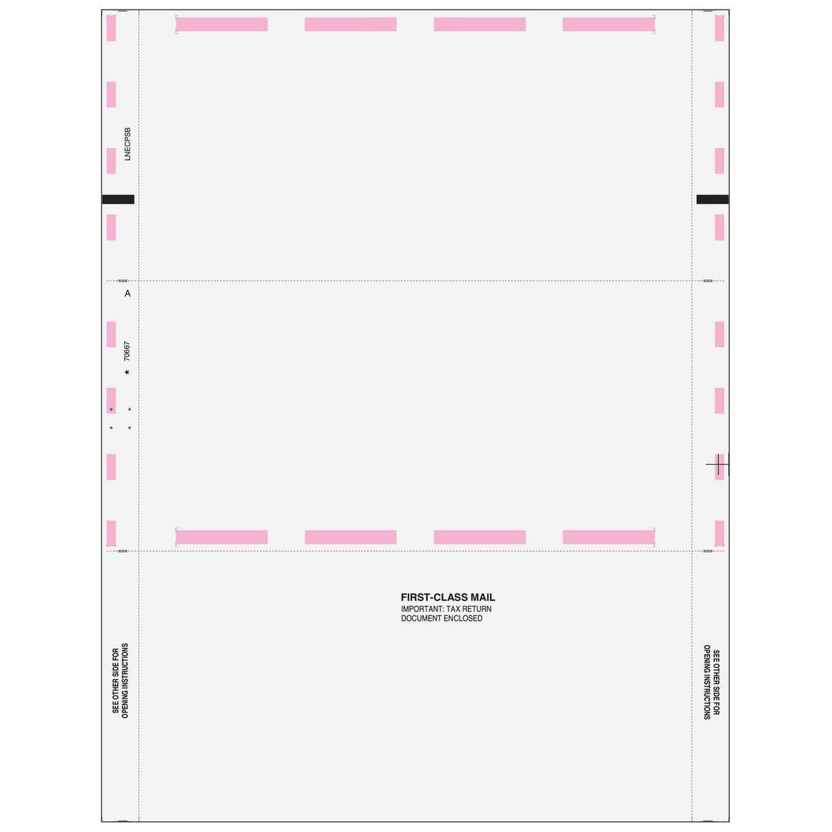 2026 1099-NEC Blank Pressure Seal Z-Fold Forms