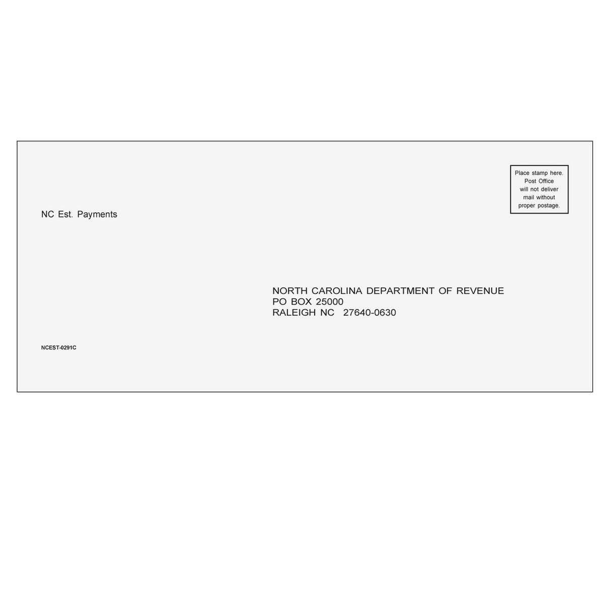 North Carolina Estimate Envelope