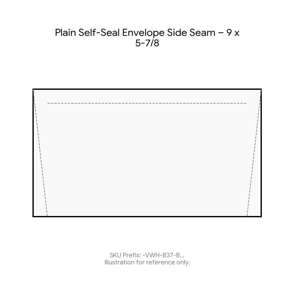 Plain Self-Seal Envelope Side Seam – 9 x 5-7/8 product image