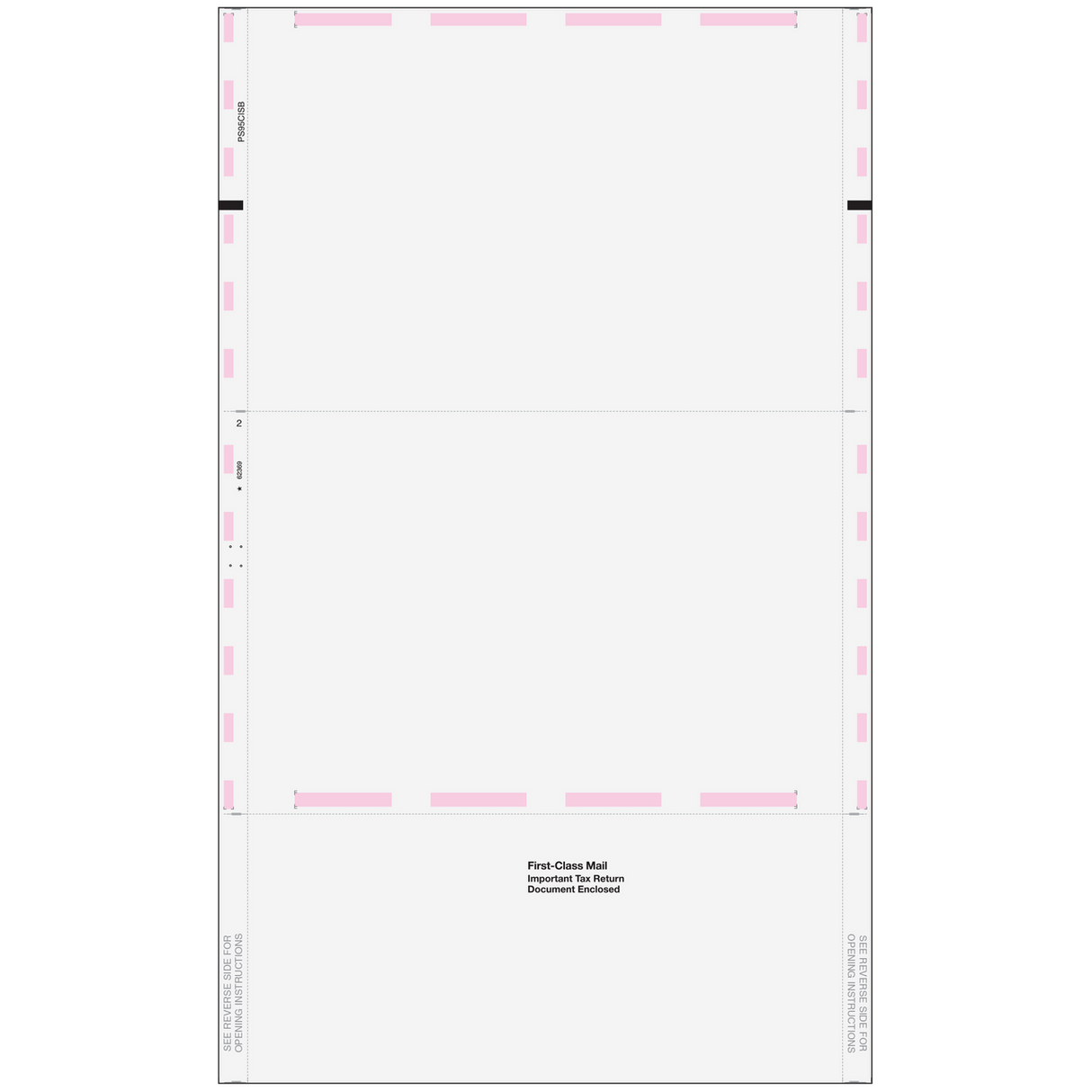 Blank Pressure Seal 1095-C EZ-Fold Form (with Instructions) - 500 Qty