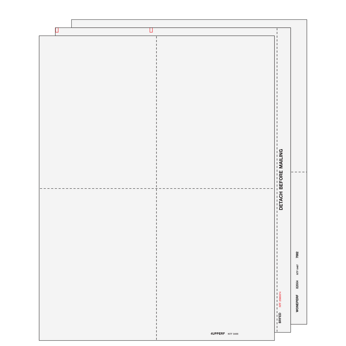 1099-R Distributions from Pensions, etc. - 3-part Set (Blank Copies) - 25 Qty