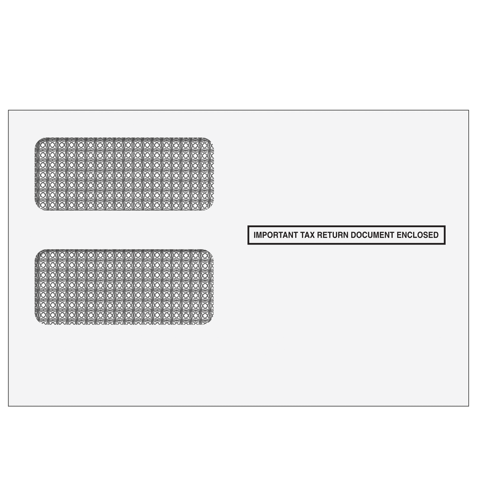 2up 1099 Double Window Envelope (Self Seal & Tamper Evident)