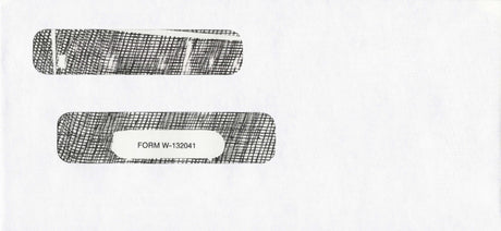 DBL WINDOW ENV/PEGBD PLAIN 7-1/2 X 3-1/2 24# WH WOVE/SAFEGUARD - Choice Checks