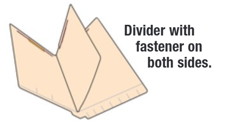 Letter-Size, 3/4 Cut, Standard Double-Ply, End Tab (11 pt.), Manila, Position 1 & 3, 40/Pkg
