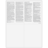 W2 4up Quadrant Employee Copies C/B/2/2 - 25 Qty