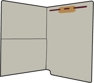 Letter Size, ¾ Cut, End Tab With Built in Pocket (Smead), Fastener Position-1, Choose Color,50-Package