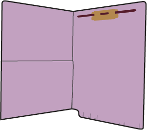 Letter Size, ¾ Cut, End Tab With Built in Pocket (Smead), Fastener Position-1, Choose Color,50-Package