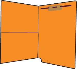 Letter Size, ¾ Cut, End Tab With Built in Pocket (Smead), Fastener Position-1, Choose Color,50-Package