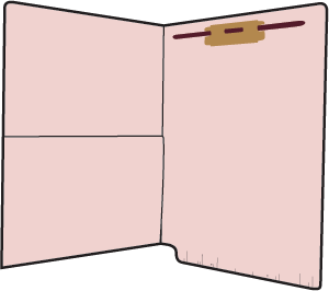 Letter Size, ¾ Cut, End Tab With Built in Pocket (Smead), Fastener Position-1, Choose Color,50-Package