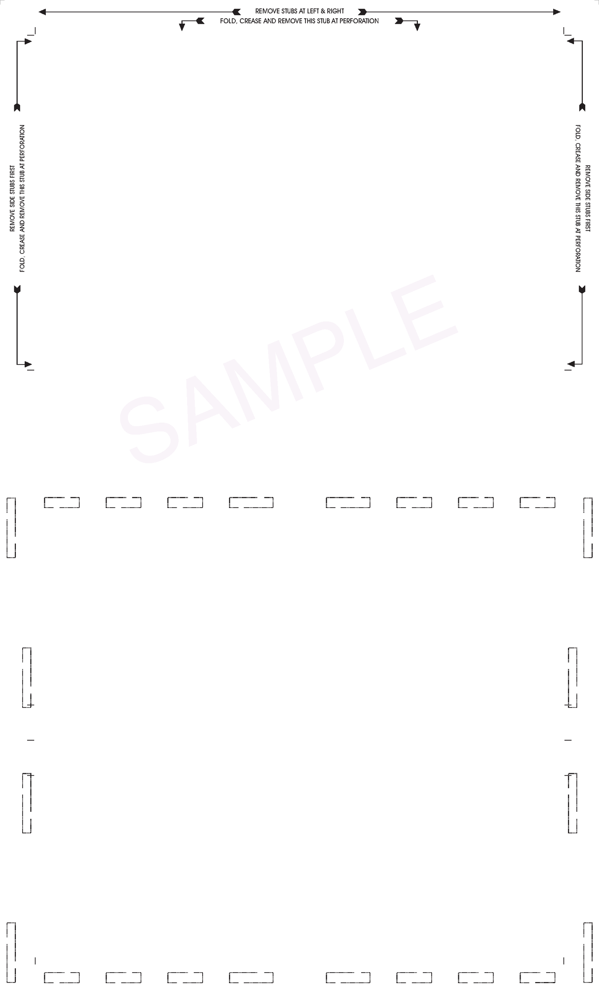 Form,Two blockouts EZ-fold 28# MOCR, 8-1/2" x 14" Eccentric Z-Fold EZ-fold - Choice Checks