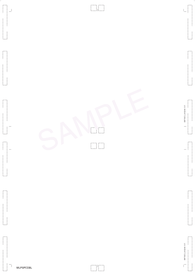 2-Up Postcard Blank, 100# Tag, 8-1/2" X 12" V-Fold - Choice Checks