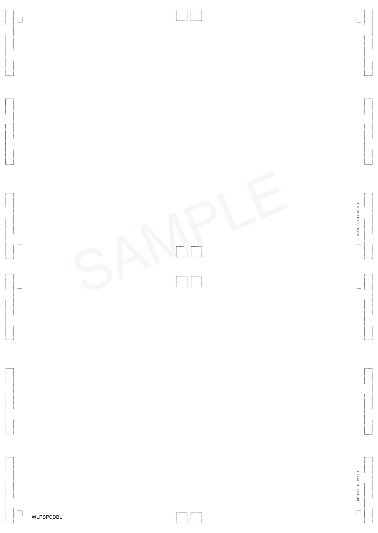 2-Up Postcard Blank, 100# Tag, 8-1/2" X 12" V-Fold - Choice Checks