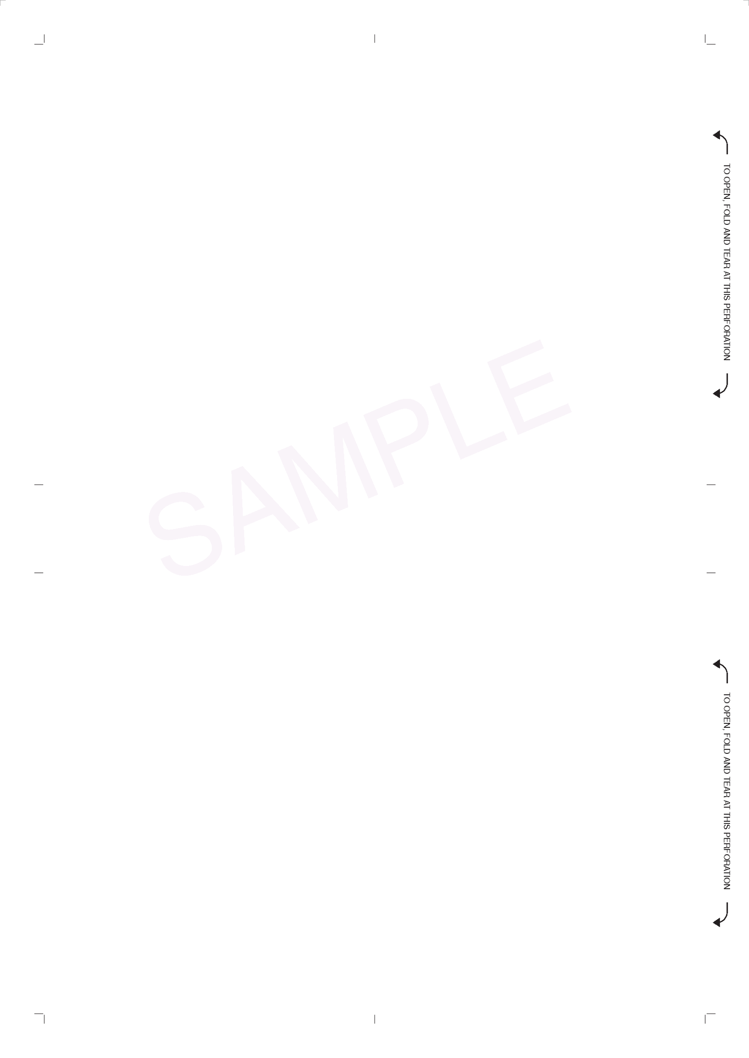 2-Up Postcard Blank, 100# Tag, 8-1/2" X 12" V-Fold - Choice Checks