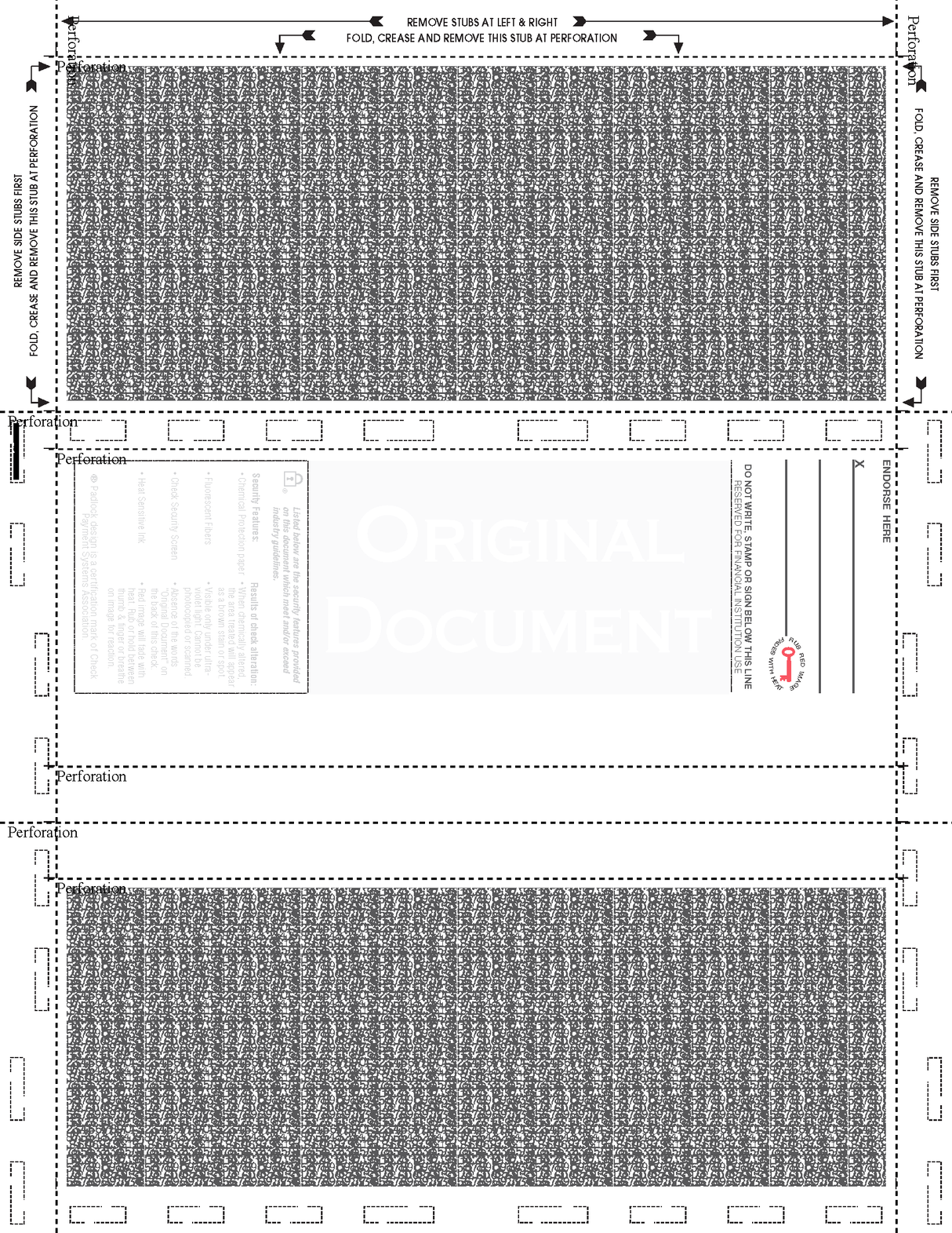 Check, Burgundy 209, 24#, 8-1/2" x 11" Z-Fold - Choice Checks