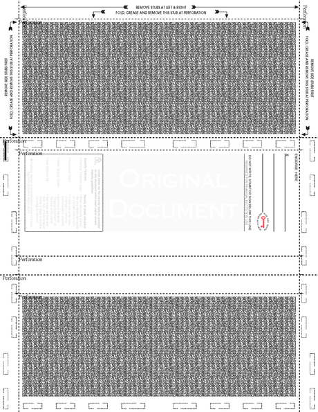 Check, Burgundy 209, 24#, 8-1/2" x 11" Z-Fold - Choice Checks