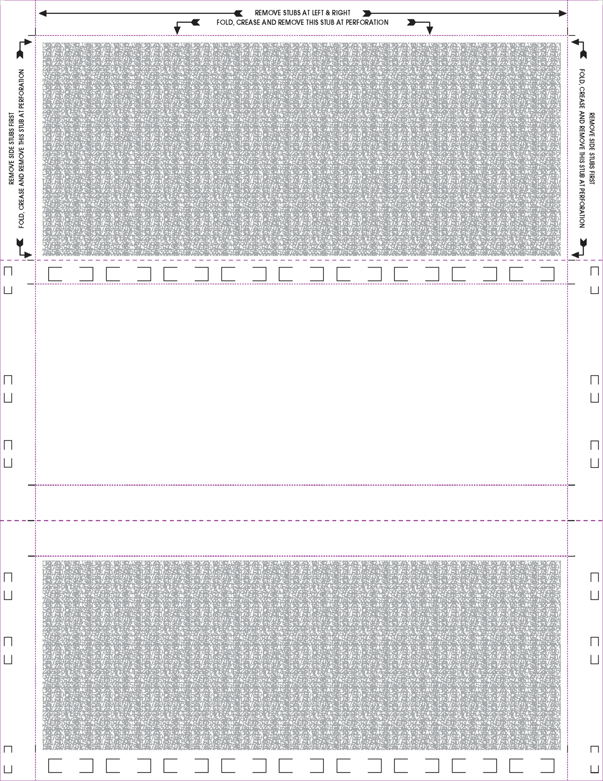 Form, Stock, Blank, Two Blockouts, 24# MOCR, 8-1/2" x 11" Z-Fold - Choice Checks