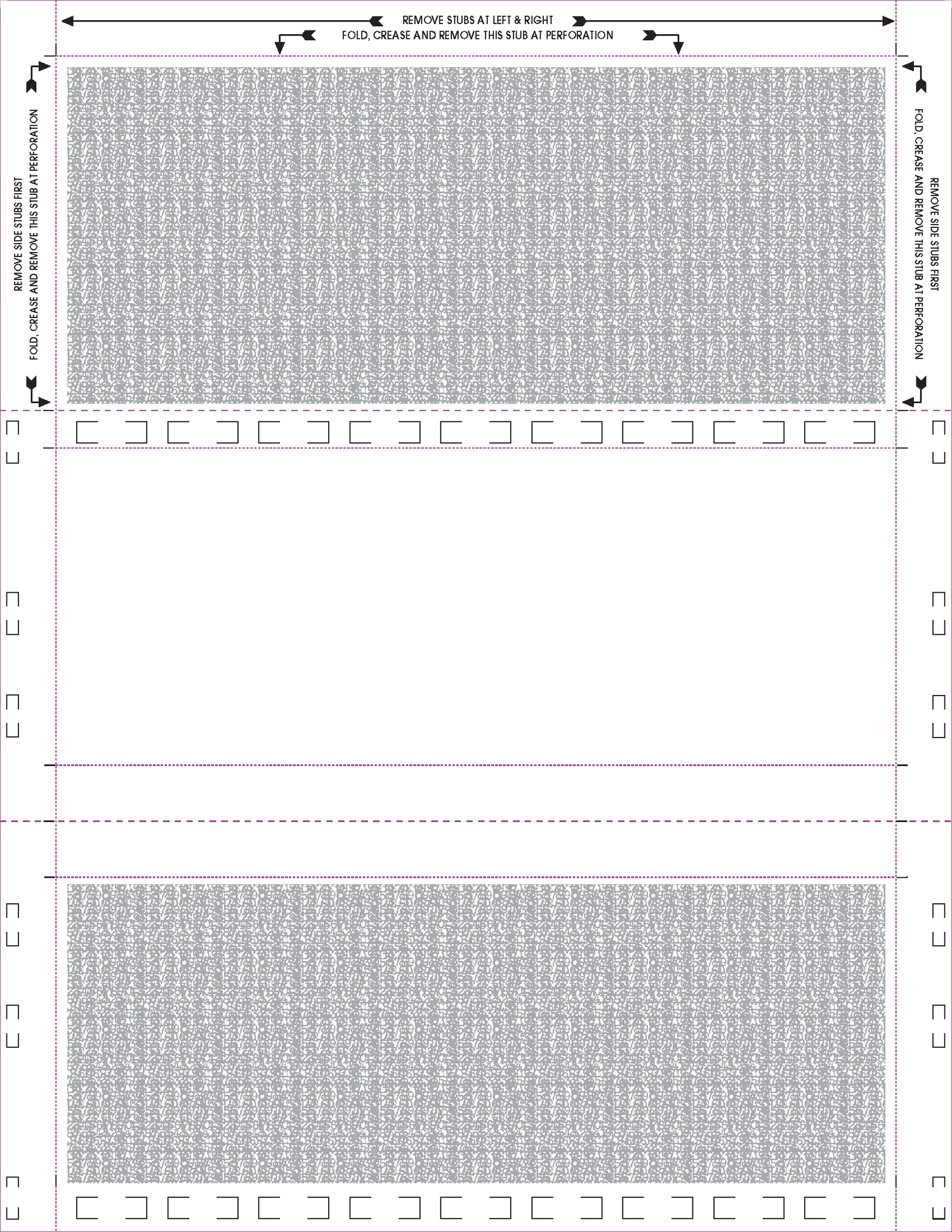 Form, Stock, Blank, Two Blockouts, 24# MOCR, 8-1/2" x 11" Z-Fold - Choice Checks