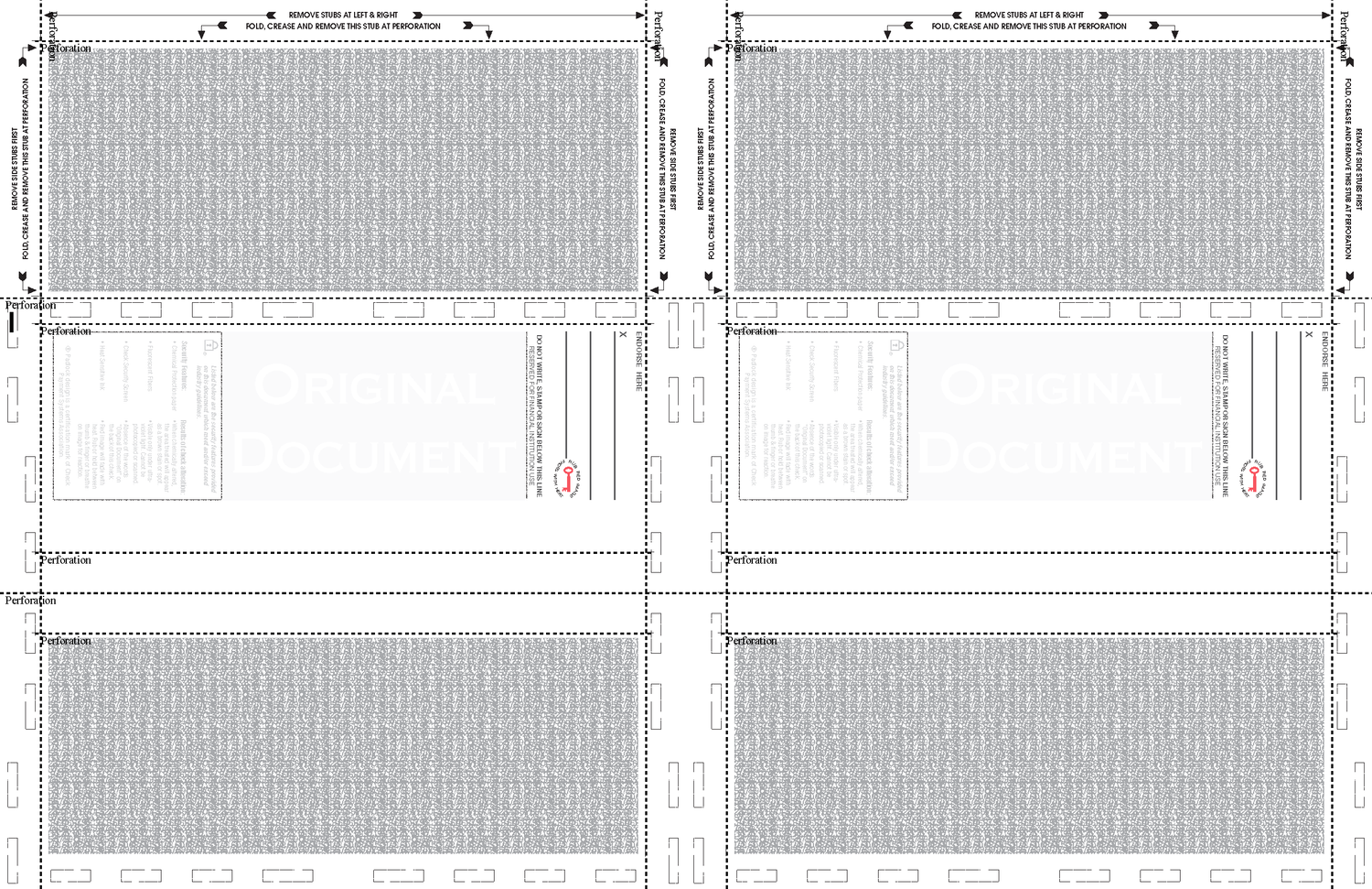 Check, Stock, Blank, 24#, 8-1/2" x 11" Z-Fold - Choice Checks