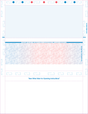 Z-Fold 8 1/2" x 11" Check Blue/Red/Blue - Choice Checks