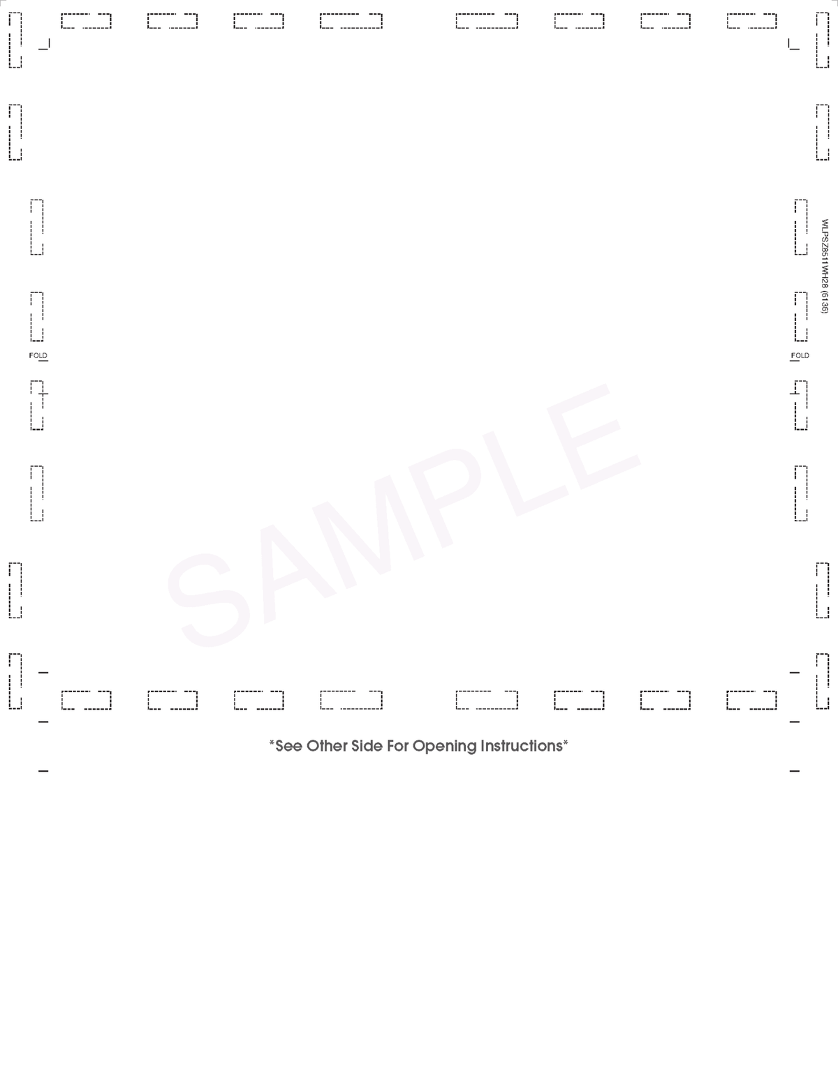 Blank Check with Backer Z-Fold Blank Pressure Seal Checks – 8½ × 11