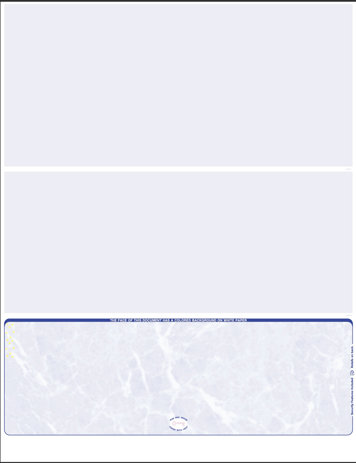 Marble Blank Business Checks Bottom - Choice Checks