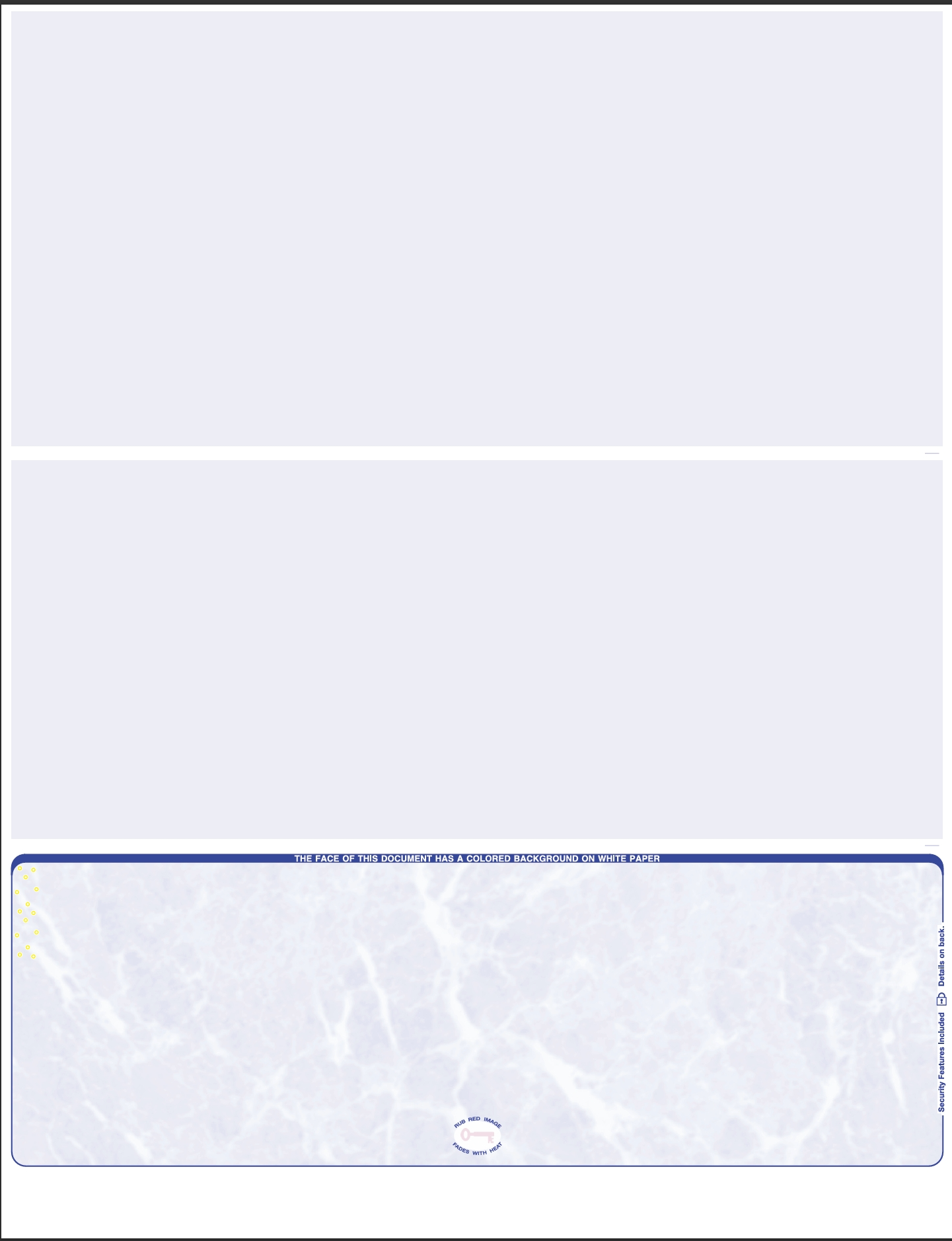 Marble Blank Business Checks Bottom - Choice Checks