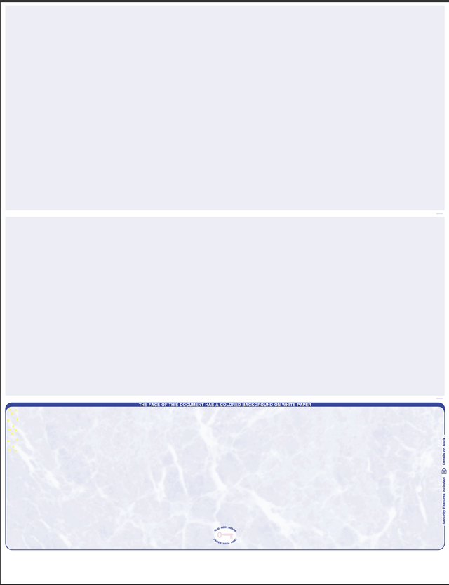 Marble Blank Business Checks Bottom - Choice Checks