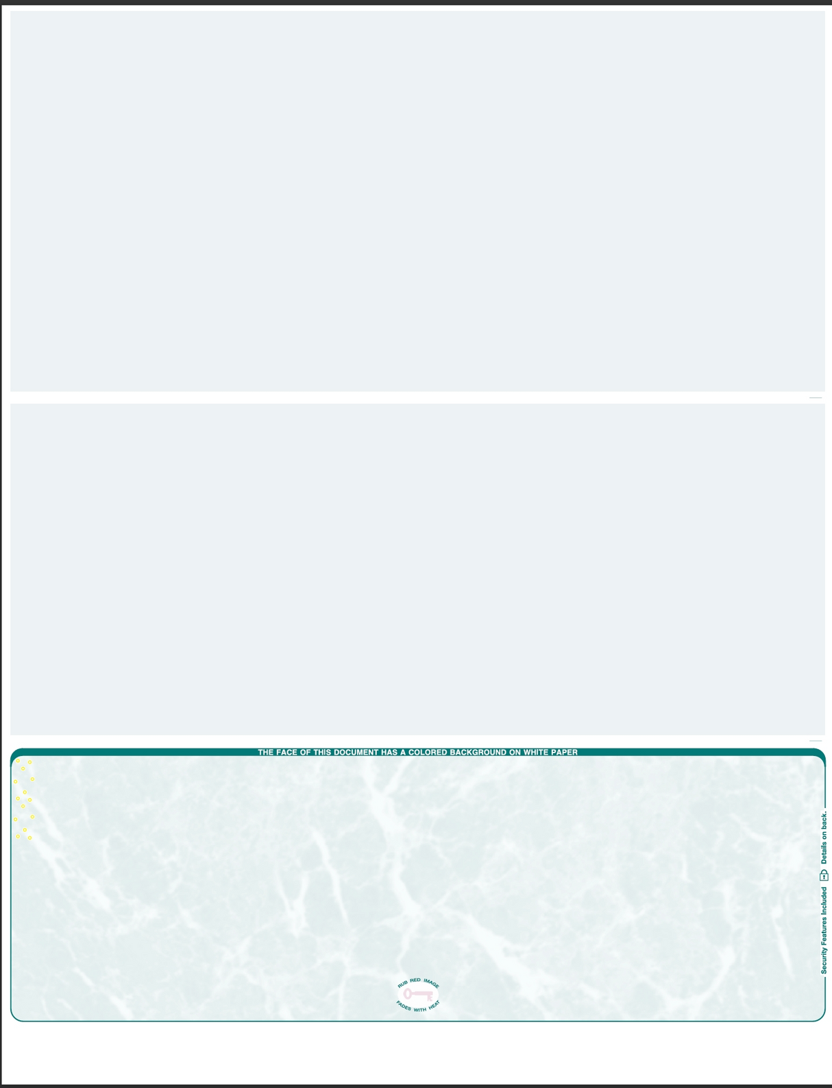 Marble Blank Business Checks Bottom - Choice Checks