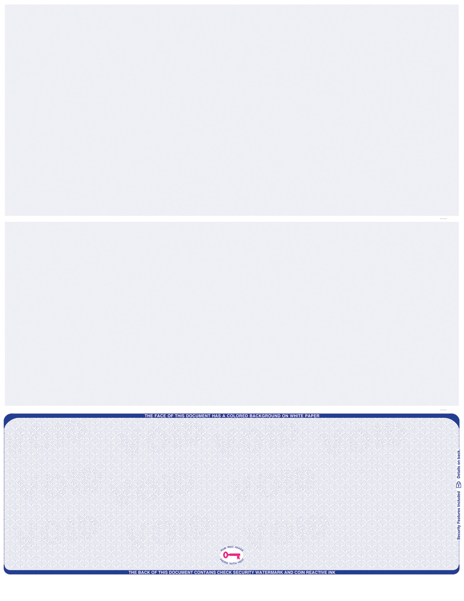 Scallop Void Blank Business Check on Bottom - Choice Checks