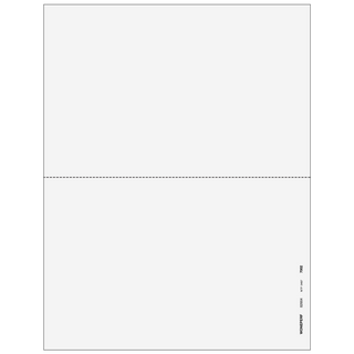 2up Blank W-2 & 1099 Form (without Instructions) - 25 Qty