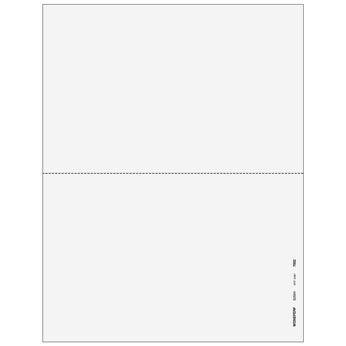 2026 W-2 2-Up Blank Laser Paper