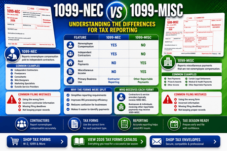 1099-NEC vs 1099-MISC: What's The Difference?