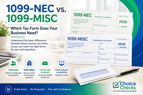 difference between 1099 NEC and 1099 MISC, buy 1099 NEC forms, 1099 MISC forms, 1099 tax forms