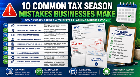 10 Common Tax Season Mistakes Businesses Make