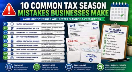 10 Common Tax Season Mistakes Businesses Make