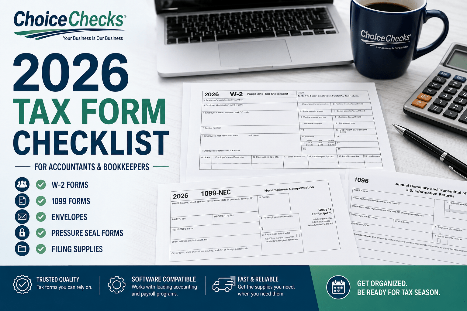 2026 Tax Form Checklist for Accountants & Bookkeepers