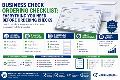 Business Check Ordering Checklist: Everything You Need Before Ordering Checks