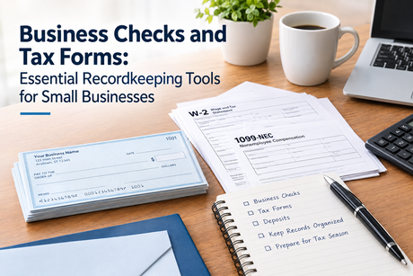 Business Checks and Tax Forms Essential Recordkeeping Tools for Small Businesses