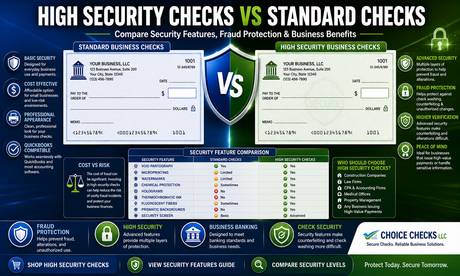 High Security Checks vs Standard Business Checks: Which Is Right For Your Business?