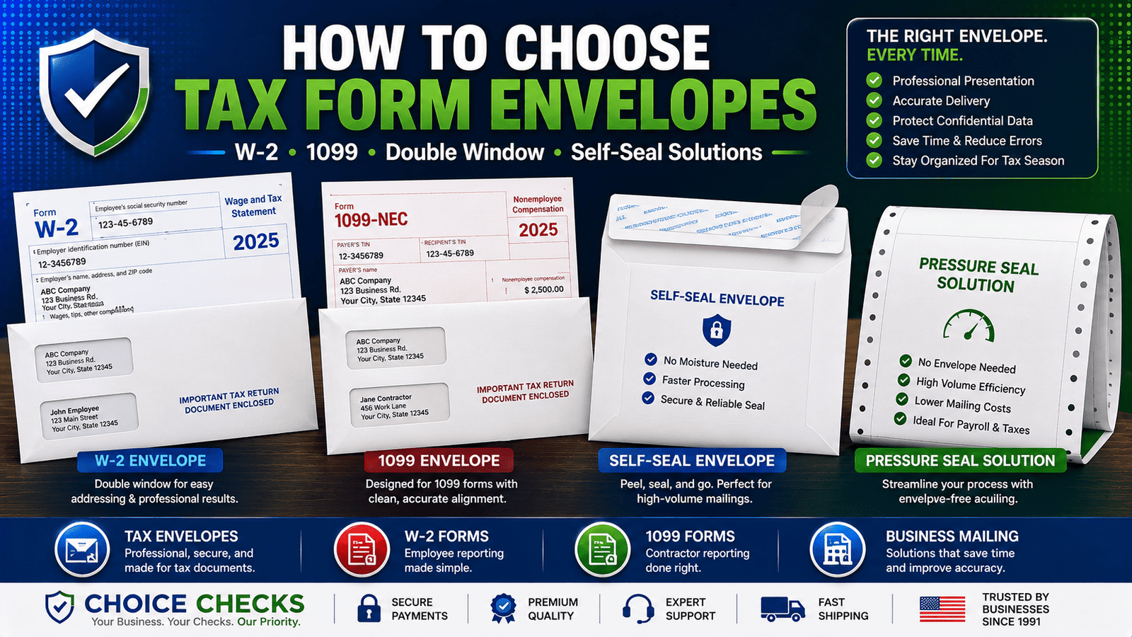 How To Choose Tax Form Envelopes: A Complete Guide For Businesses