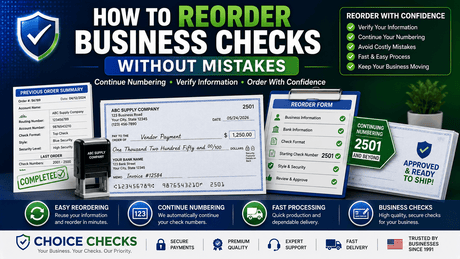 How To Reorder Business Checks Without Mistakes
