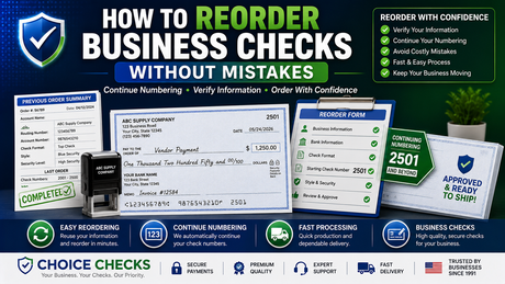 How To Reorder Business Checks Without Mistakes