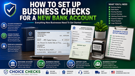 How To Set Up Business Checks For A New Bank Account
