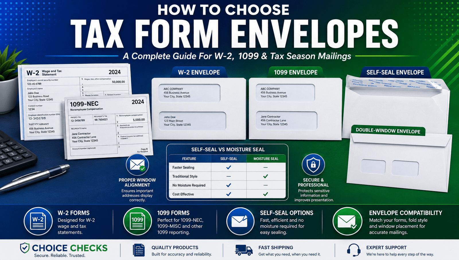 How To Choose Tax Form Envelopes: A Complete Business Guide