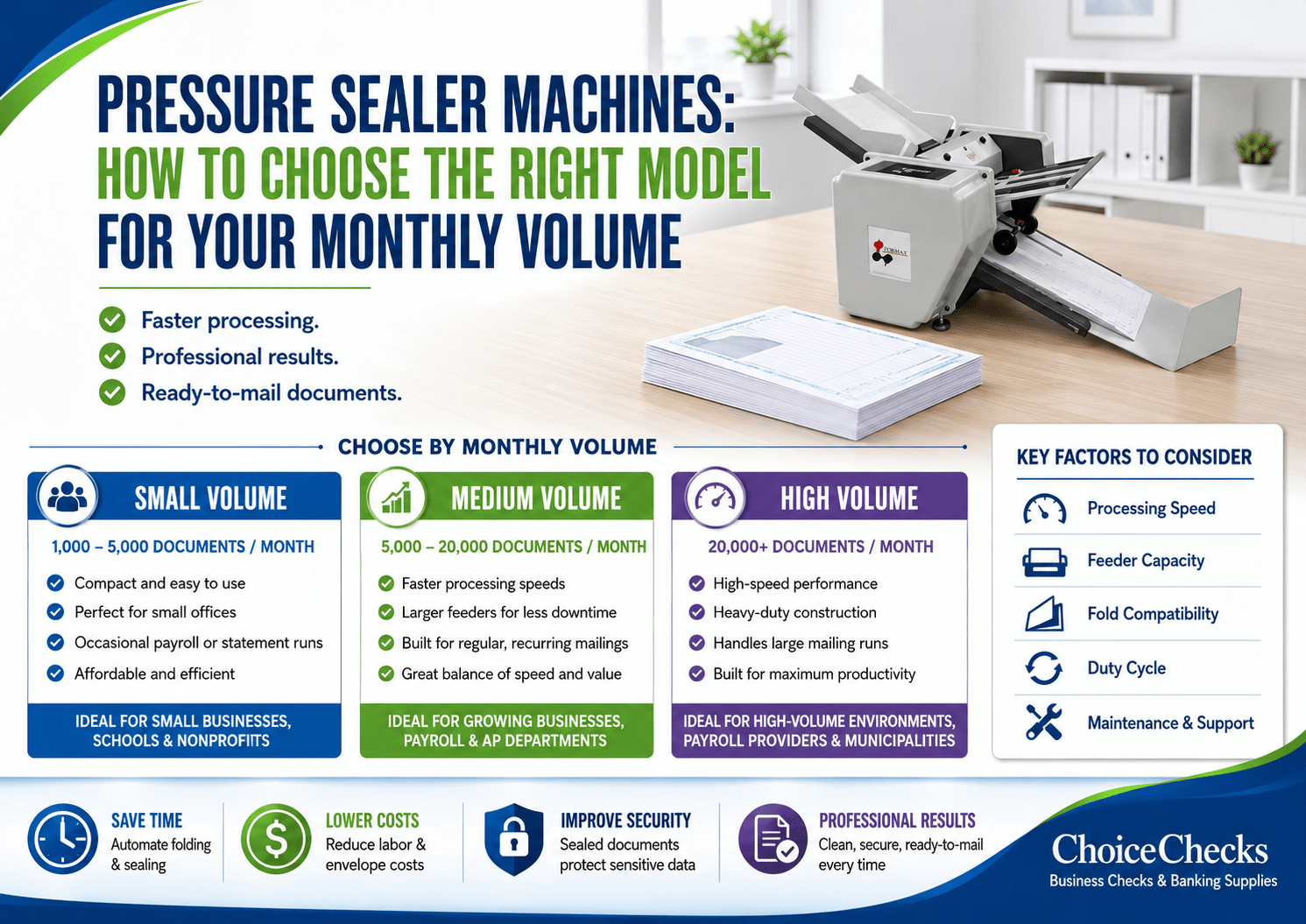 Pressure Sealer Machines: How to Choose the Right Model for Your Monthly Volume